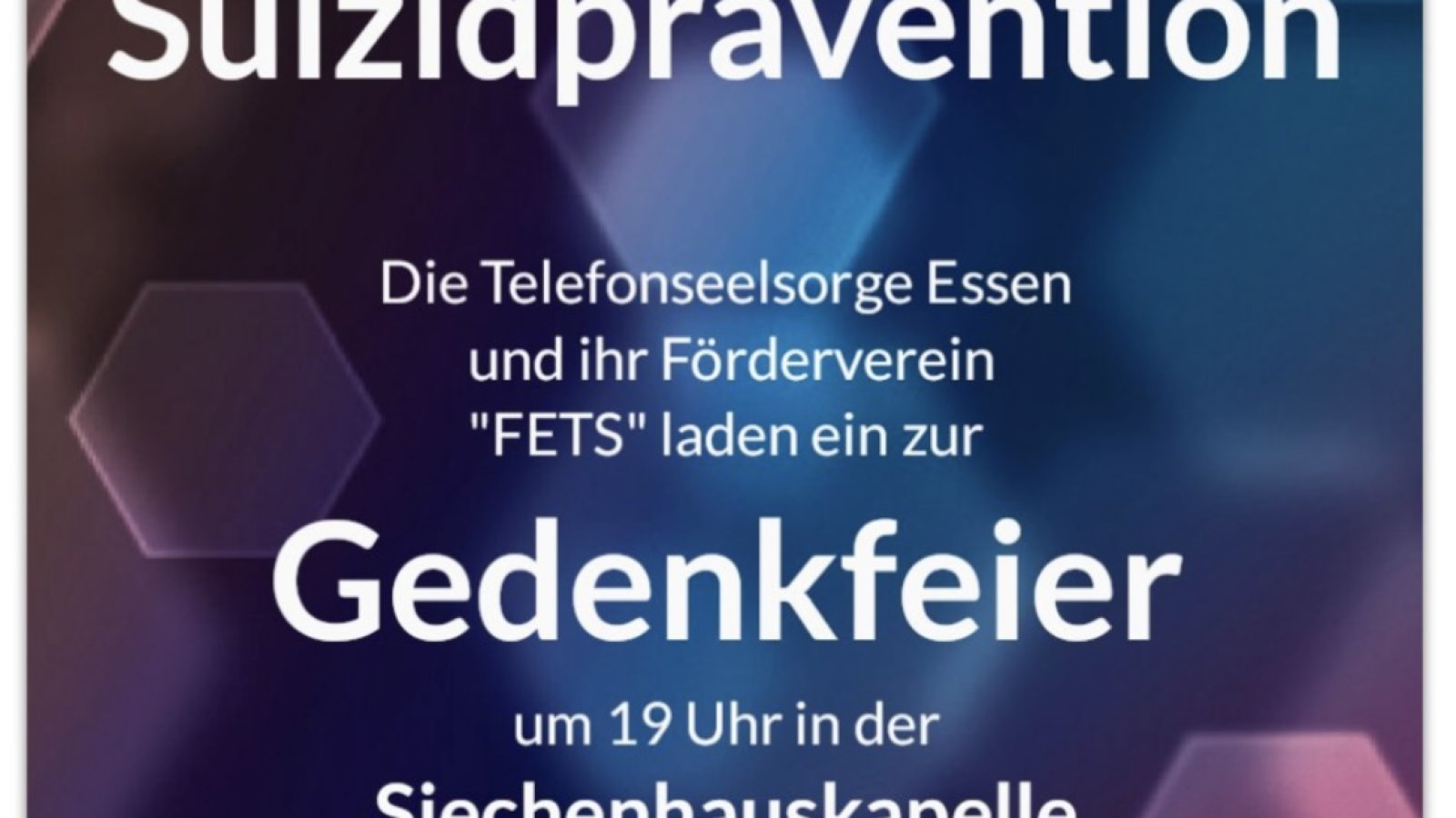 Plakat mit Infos zur Vernastaltung