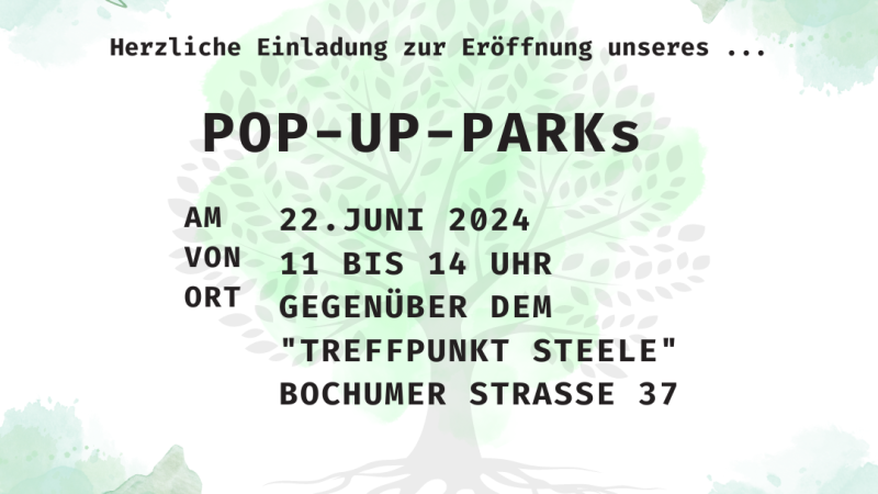 Motiv zum Thema: Eröffnung Caritas Pop-Up-Park 22. Juni 11 Uhr in Essen-Steele